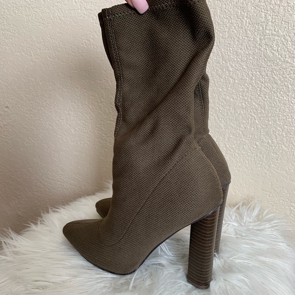 Olive ankle boots - Picture 1 of 5